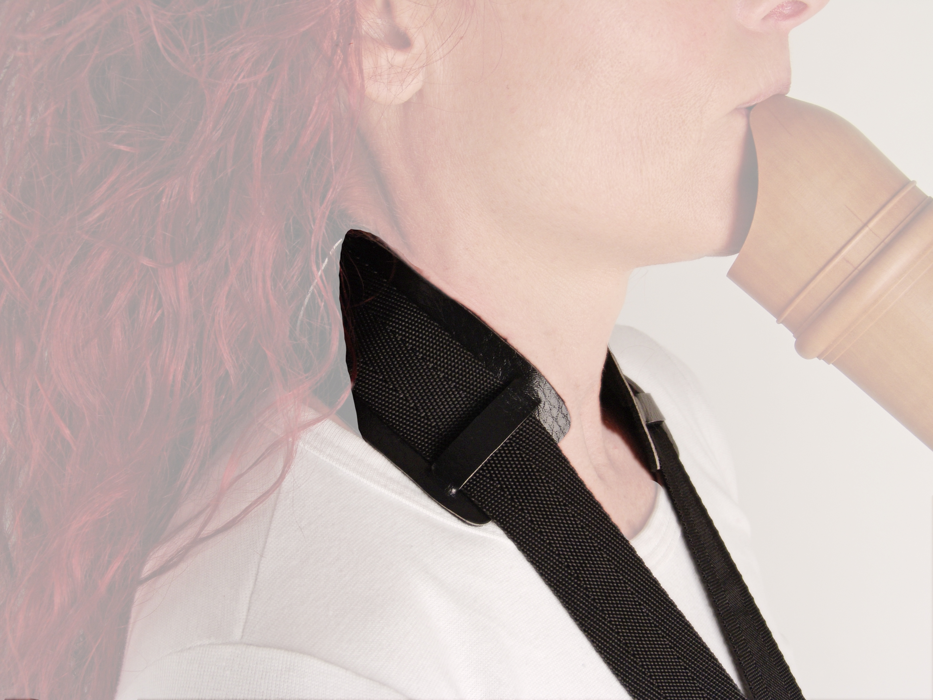 bass strap, 35 mm wide, with soft neck guard