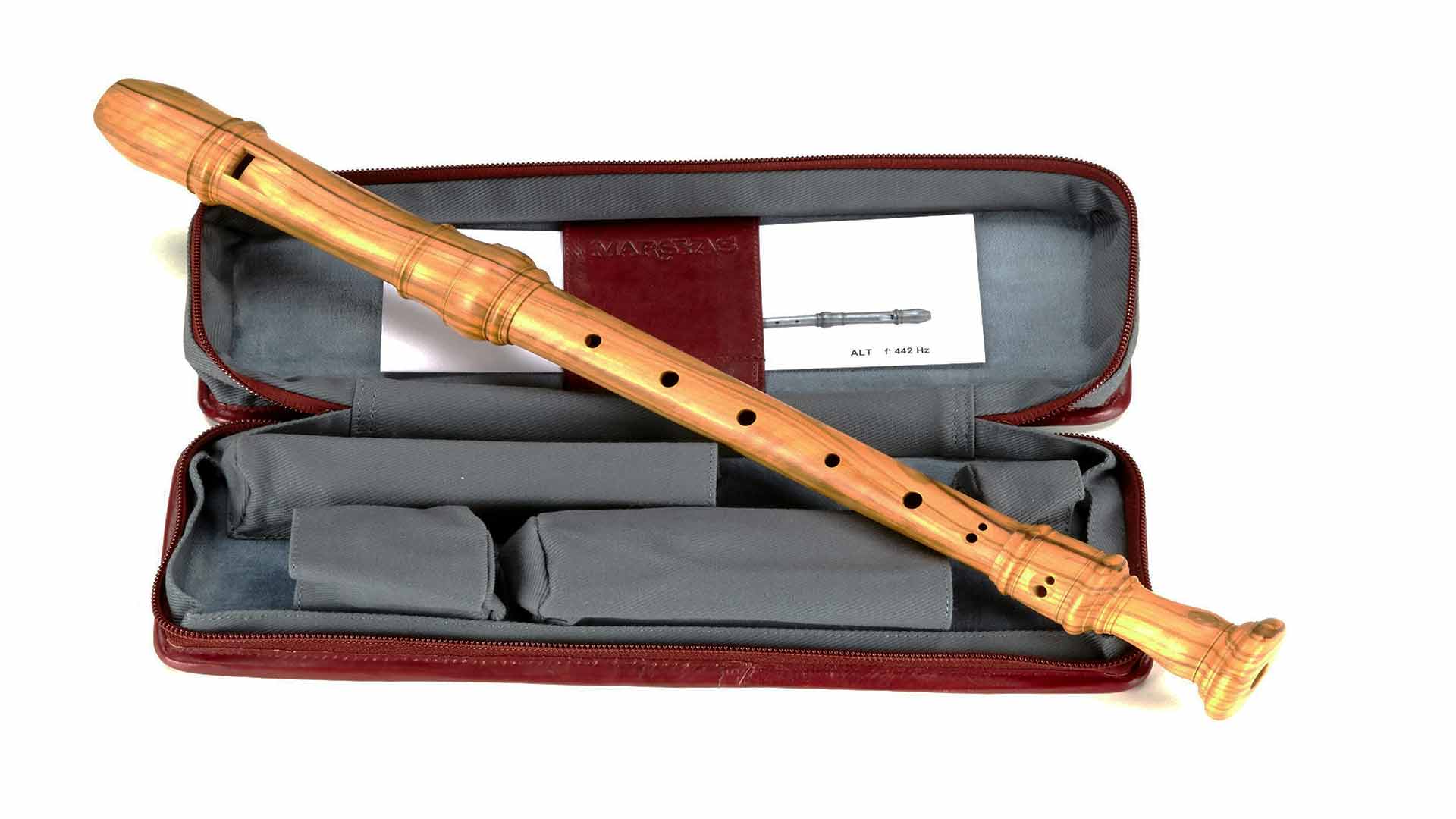 Küng, "Marsyas", alto in f', baroque double hole, olive wood