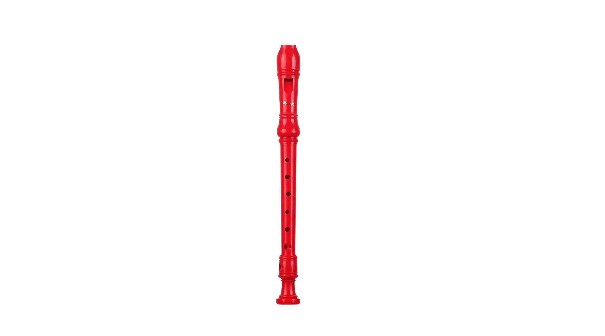 Woodnote, soprano in c'', baroque double hole, plastic red