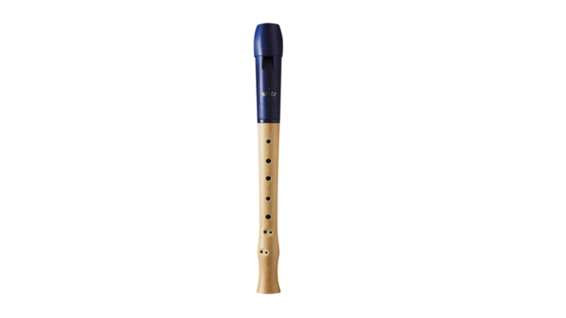 Moeck, "Flauto 1 Plus", soprano in c'', baroque double hole, wood/plastic combination, maple