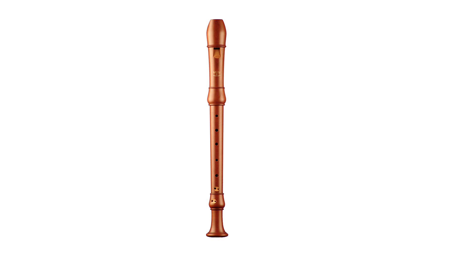 Moeck, "Flauto Rondo", alto in f', baroque double hole, pearwood stained