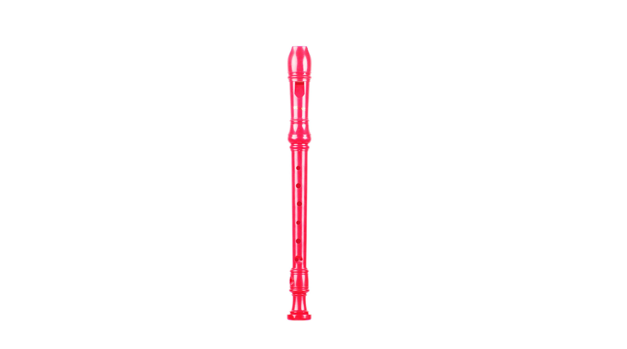 Woodnote, soprano in c'', baroque double hole, plastic pink