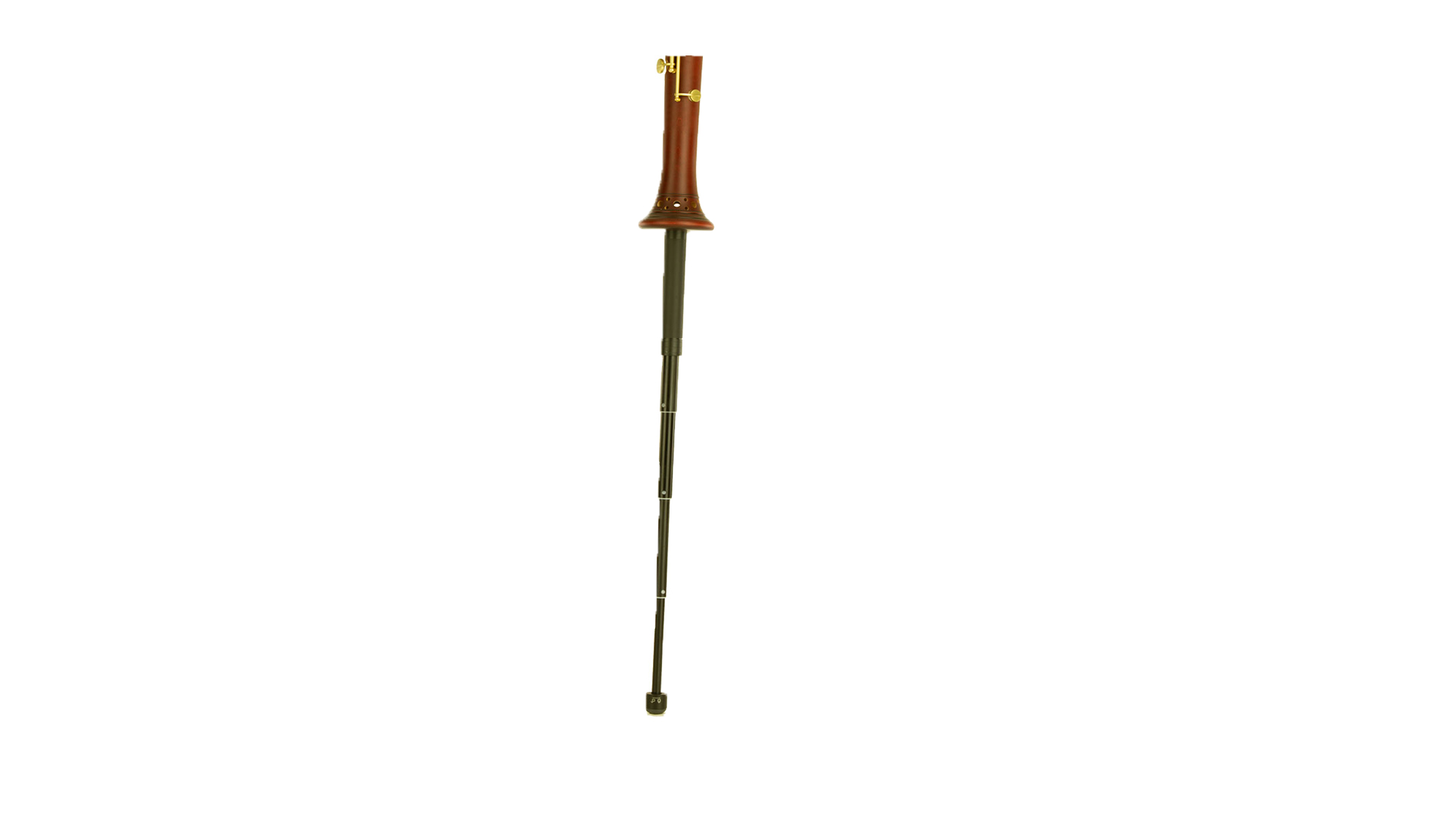 Tekeskop spindle leg with cork pin. Suitable for Küng C-bass recorders.