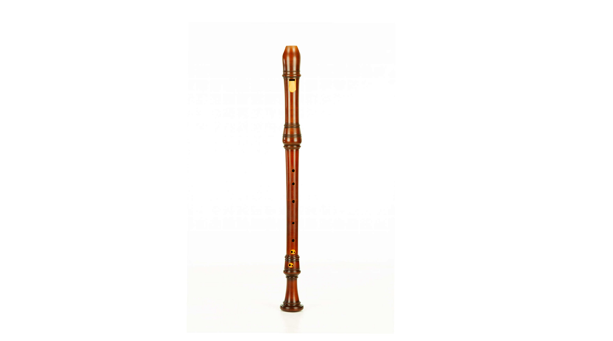 Takeyama, "special model", Voice Flute in d', baroque double hole, 415 Hz, European boxwood stained
