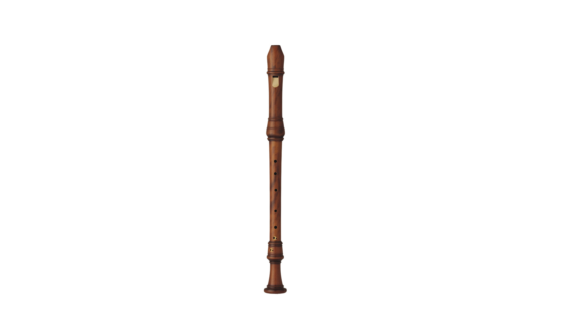 Takeyama, "Takeyama model", Voice Flute in d', baroque double hole, 415 Hz, Brasi. boxwood stained