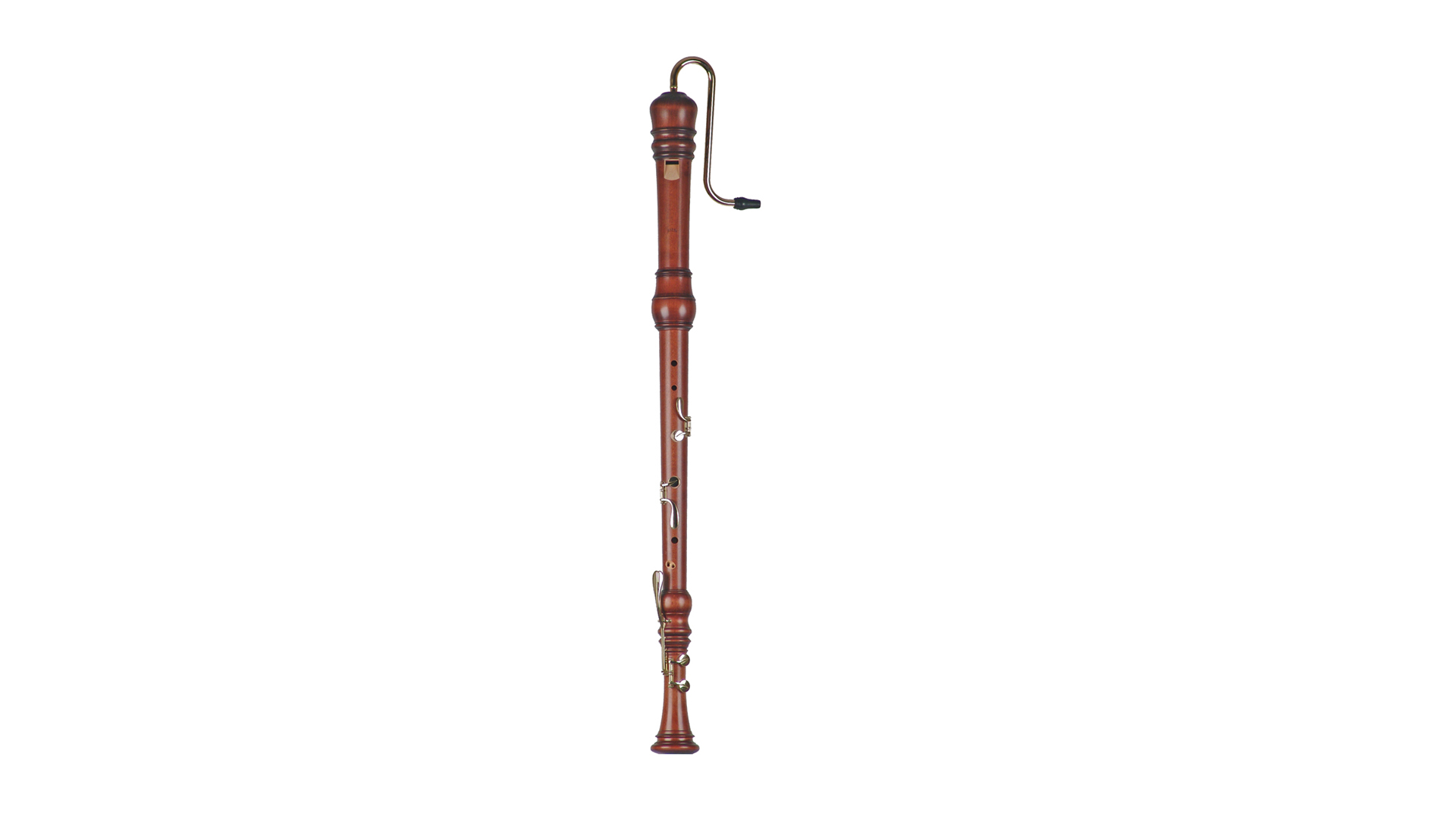 Moeck, "Rottenburgh", bass in f, baroque double hole, 442 Hz, maple stained, expandable to 415Hz