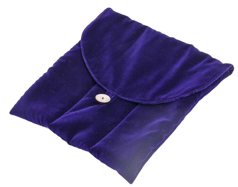 Kurz-Lange, flute bag, 3-piece made of velvet, purple