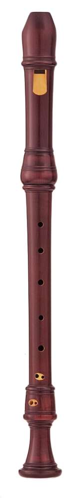 Takeyama, "Bressan", alto in f', baroque double hole, 442 Hz, European boxwood stained