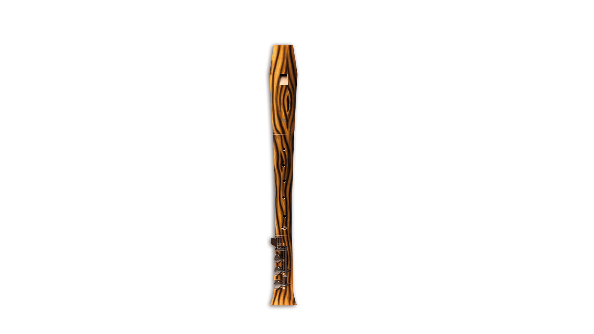 Mollenhauer, "Elody Tigerlilly", alto in f', with E-foot, triple key, pearwood