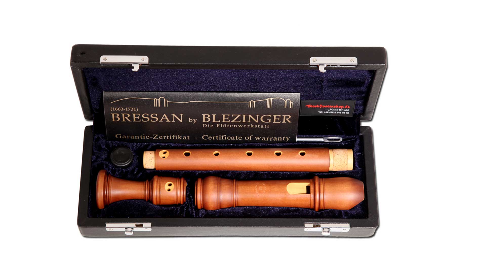 Bressan by Blezinger, alto in f', baroque double hole, 442 Hz, Brazilian boxwood, stained