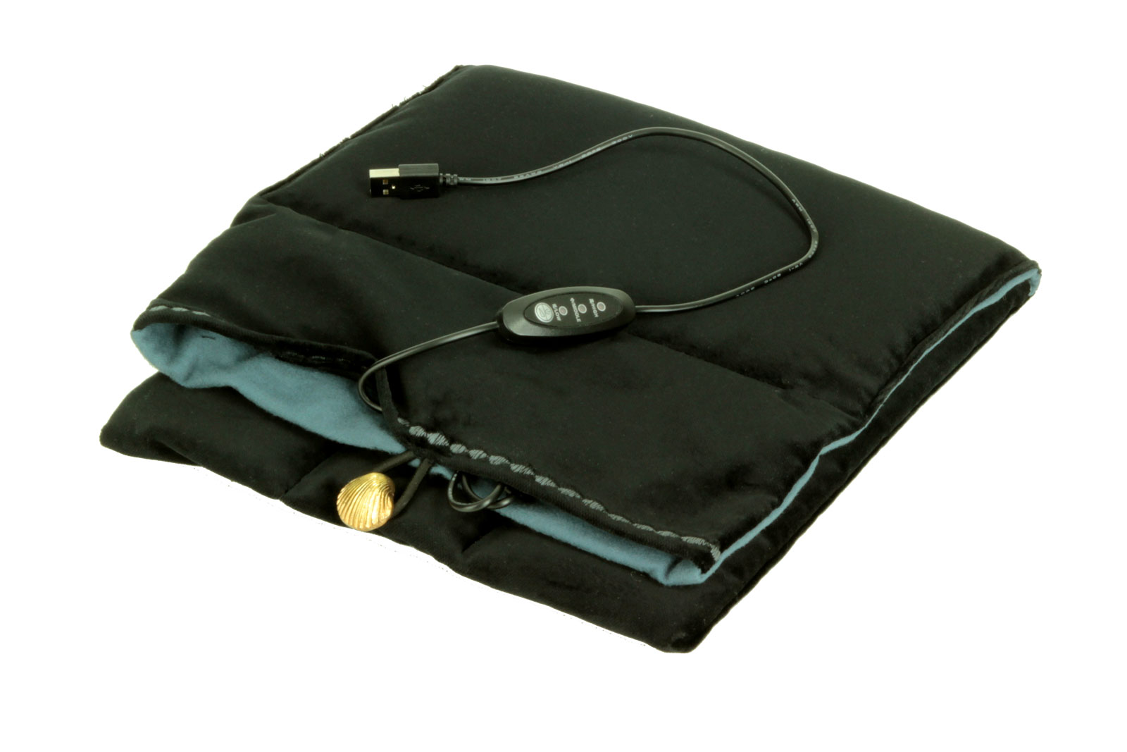 Heated flute bag, 3-piece made of velvet, black