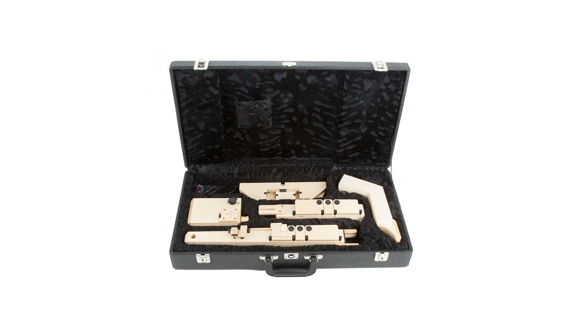 Paetzold by Kunath, case for basset recorder, 2 headjoints
