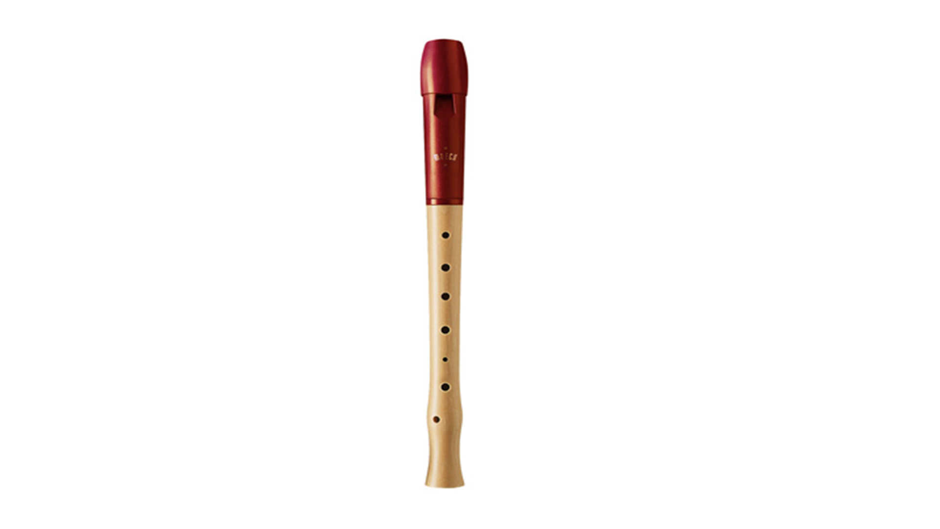 Moeck, "Flauto 1 Plus", soprano in c'', German single hole, wood/plastic combination, maple