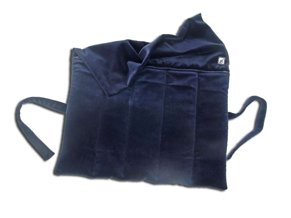 Kurz-Lange, flute roll bag, 5-piece velvet, midnight blue