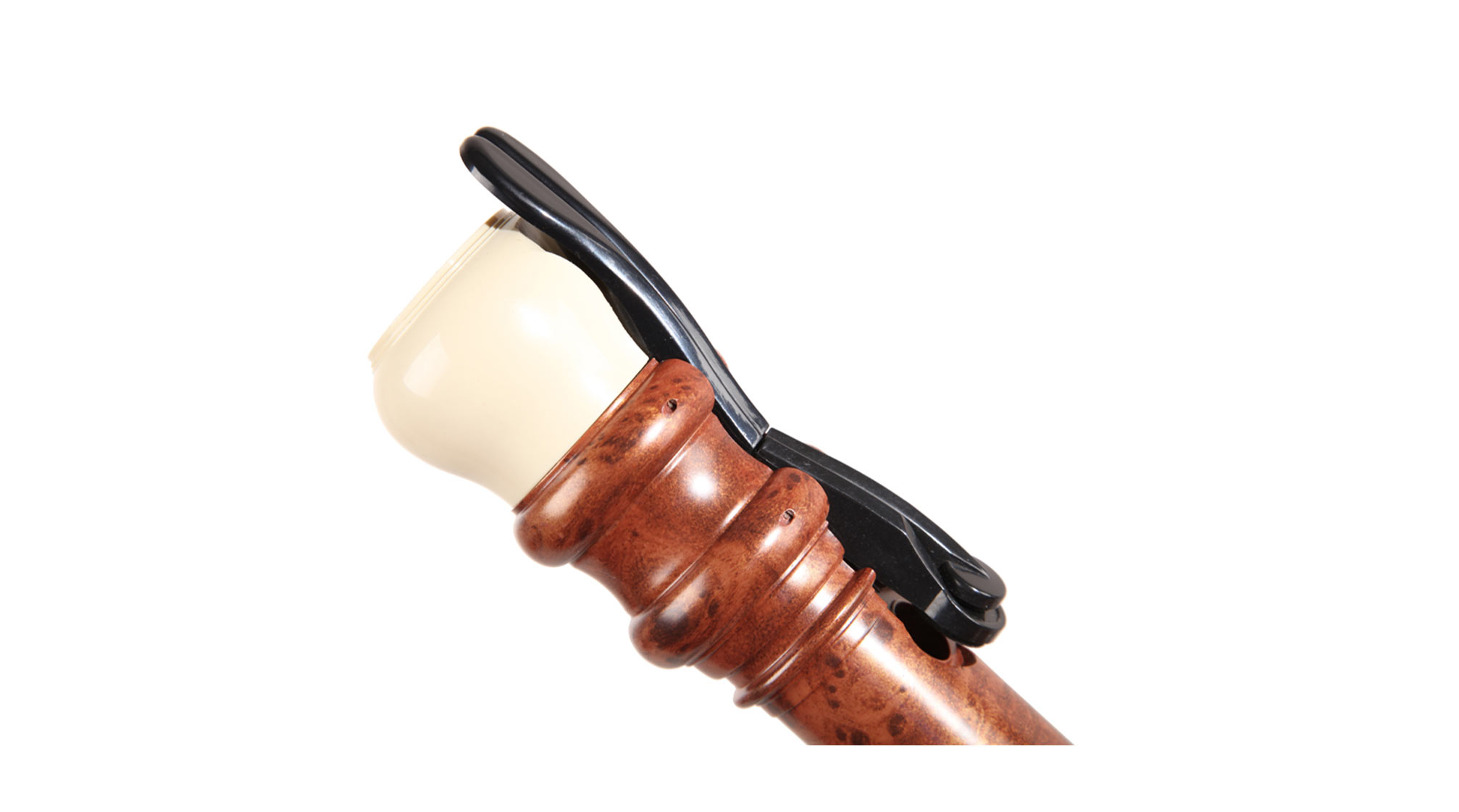 Woodnote, bass recorder in f, plastic, root wood imitation