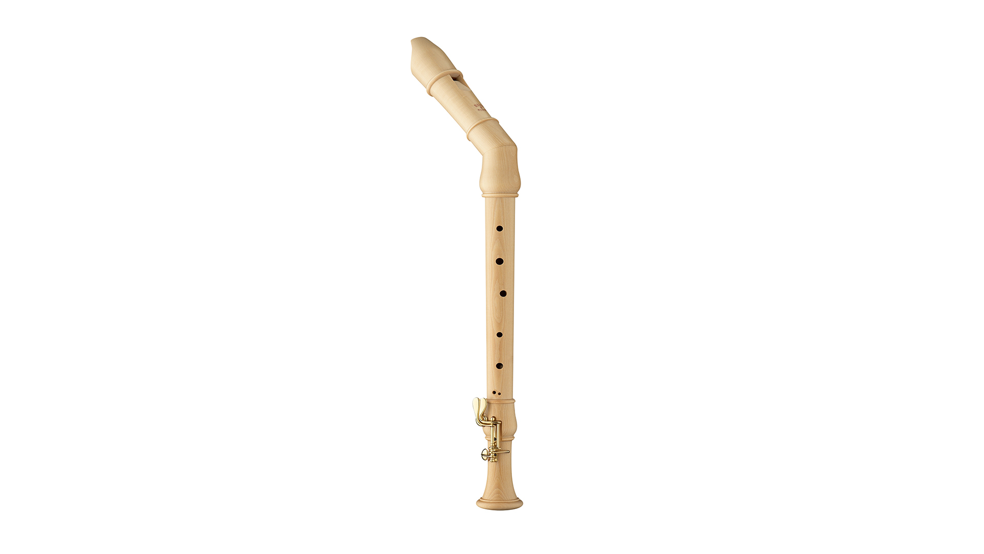 Moeck, "Flauto Rondo", bent tenor in c', baroque double hole, with double key, maple