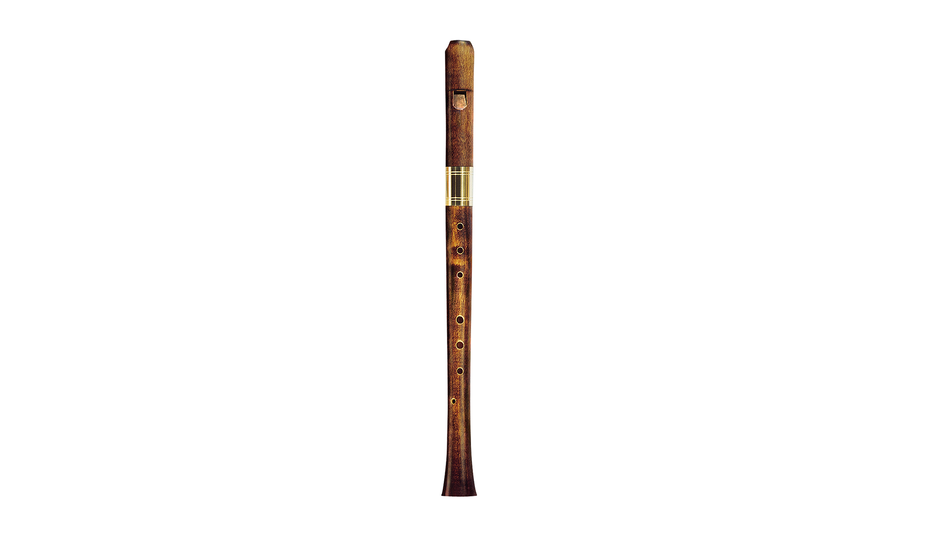 Moeck, "Renaissance Consort", alto in f', baroque single hole, 442 Hz, maple stained, 1.5 oct. tonumfa