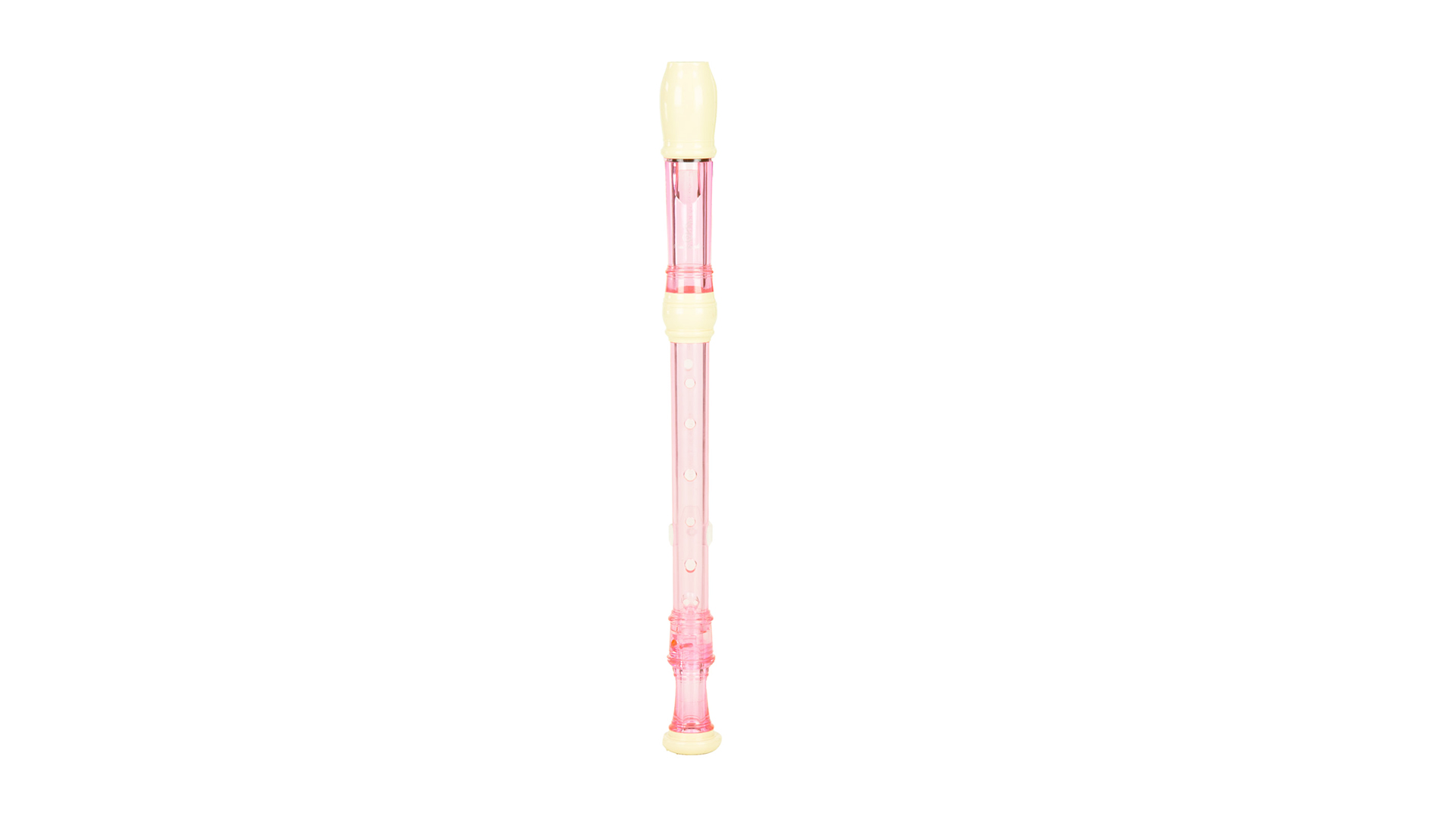 Kulossa MRS-1B, soprano in c', baroque fingering, 3-piece, plastic, pink translucent