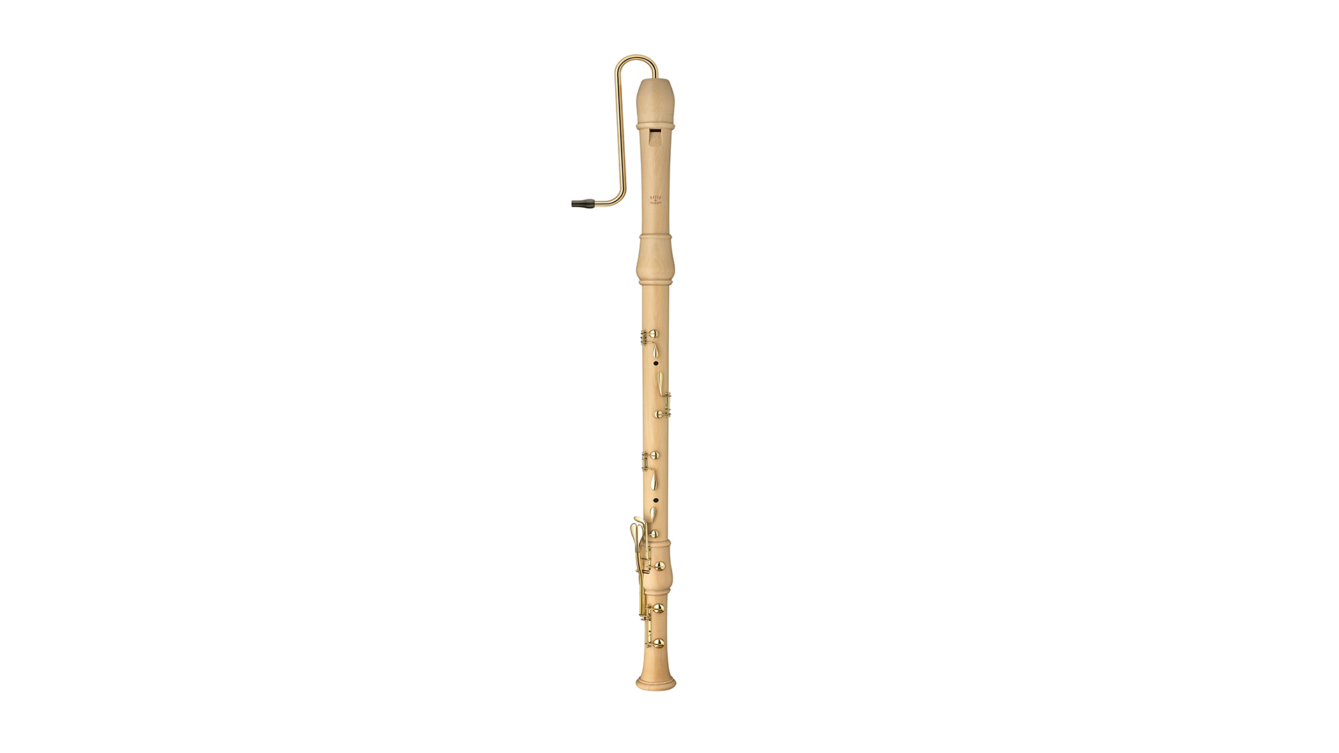 Moeck, "Flauto Rondo", great bass in c, baroque double hole, maple