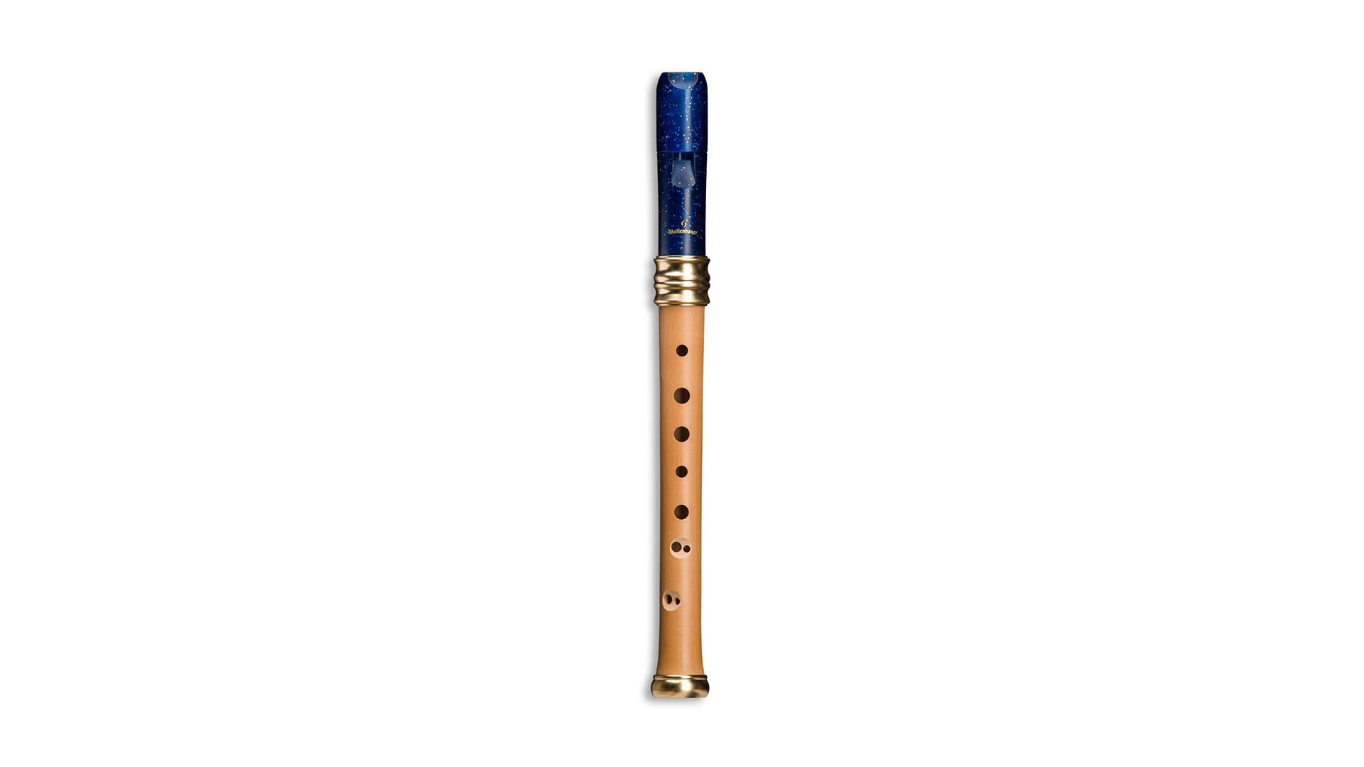 Mollenhauer, "Adri's Traumflöte", soprano in c'', baroque double hole, wood/plastic combination, midnight blue